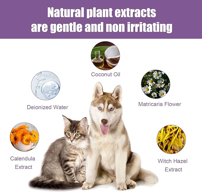 Limpador de orelhas para animais de estimação - Tratamento de infecções para cães e gatos